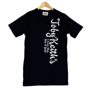 Toby Keith's Black White I Love This Bar & Grill Graphic Print T-Shirt Size M